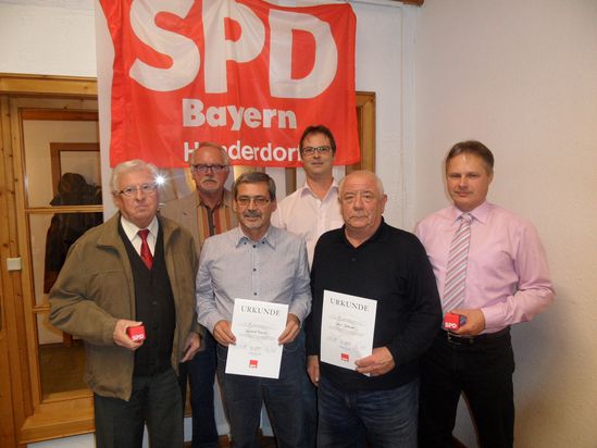 Vorstandschaft und geehrte Mitglieder